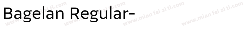 Bagelan Regular字体转换